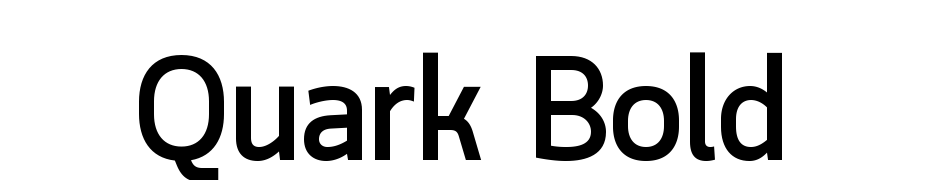 Quark Bold Yazı tipi ücretsiz indir
